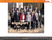 Tablet Screenshot of cdu-bl.de